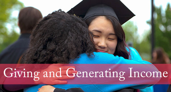 Giving and generating income